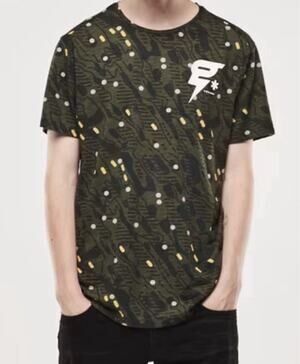 G-Star RAW Men's Size XL Camouflage T-Shirt Crew Neck